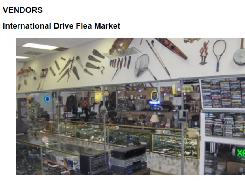 Foto International Drive Flea Market de Pulgueros en Orlando FL - Galería de ListasLocales.com