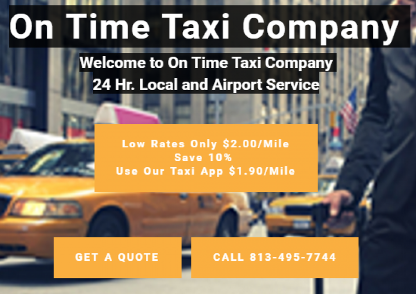 Foto On Time Taxi Company de Servicios de Taxis en Tampa FL - Galería de ListasLocales.com