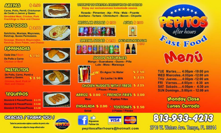 Image Pepitos After Hours the Venezuelan Restaurants in Tampa FL - Gallery of ListasLocales.com