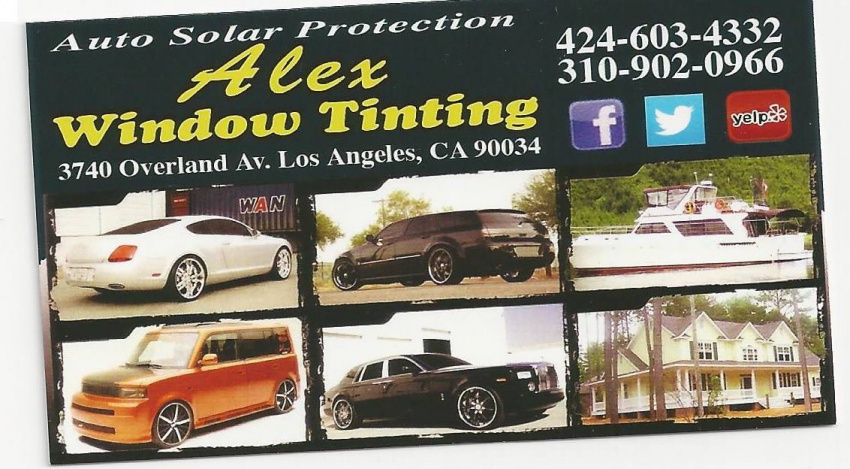 Foto Alex Window Tint de Servicios de Polarizado de Cristales de Autos en Los Angeles CA - Galería de ListasLocales.com