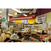Colonial Grocery Deli  Bodega Logo