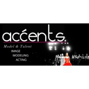 Accents Model and Talent Logo