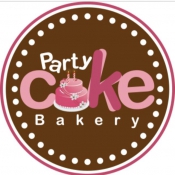 Party Cake Bakery V Logo