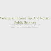 Velazquez Income Tax And Notary Public Services Logo