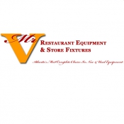 Mr.V's Restaurant Equipment and Store Fixtures Logo