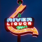 River Cut Rate Liquor Logo