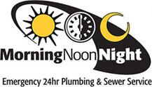 Morning Noon Night Plumbing  Sewer Logo