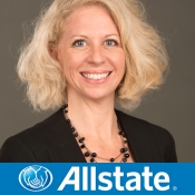 Jennifer Bounour: Allstate Insurance Logo